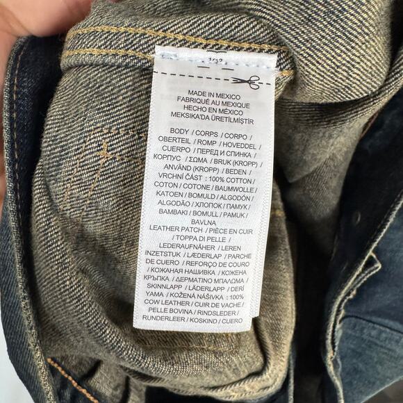 RRL Ralph Lauren Type II Japanese Denim Trucker Jacket M NEW Indigo Double RL - Picture 7 of 7